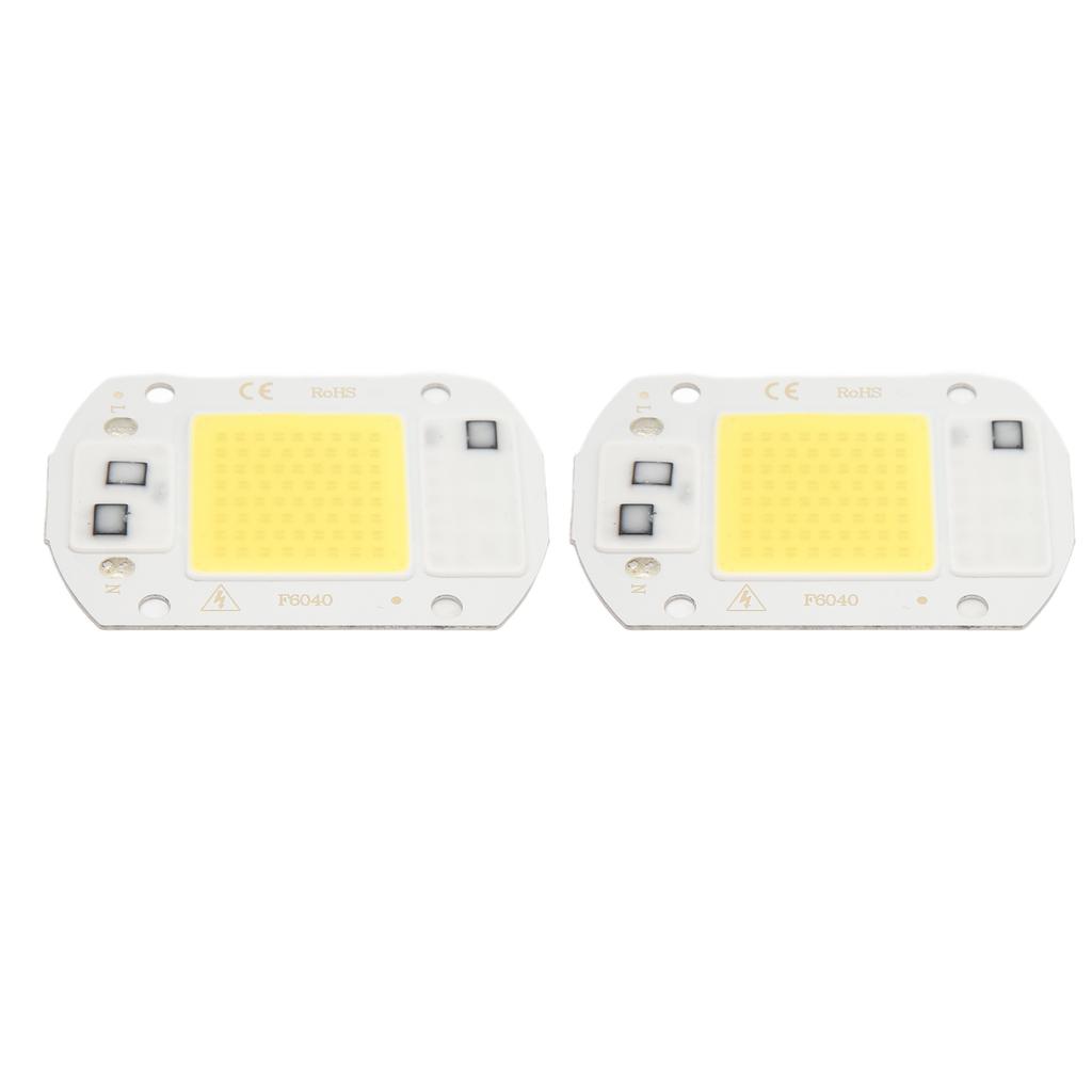 2 шт. светодиодный COB чип высокой мощности бездрайверный интегрированный SMD ламповые бусины свет эффективный флип COB ламповая бусина холодный свет 20 Вт