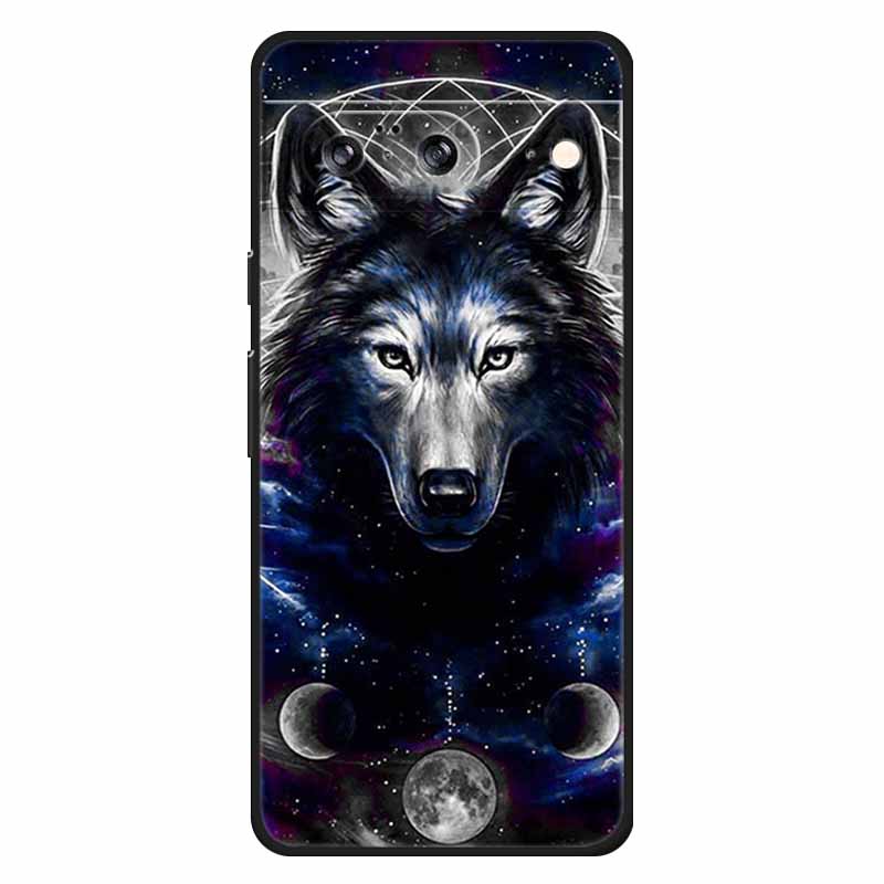 Для Google Pixel 8 / 8pro Чехол Мягкий Силикон Лев Сова Роскошные Задние Крышки Для Google Pixel 8 Pro Чехлы Pixel8 Мультяшные Корпуса