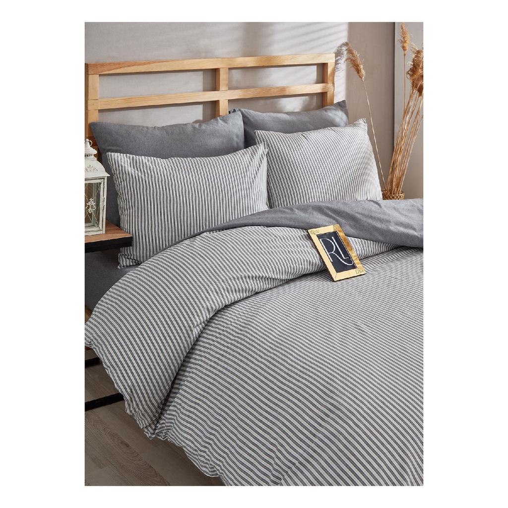 Двойной комплект пододеяльников из органической пряжи Atlantis, окрашенный в пряжу (без листа)