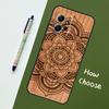 Buddha Jesus Guadalupe Wood Case For Xiaomi Redmi Note 13 10 11 12 14 15 Pro Plus Cover For Redmi 15C 15 14C 10C 12C 13C