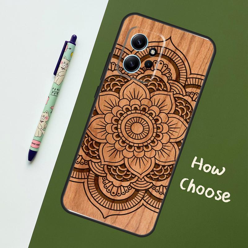 Buddha Jesus Guadalupe Wood Case For Xiaomi Redmi Note 13 10 11 12 14 15 Pro Plus Cover For Redmi 15C 15 14C 10C 12C 13C