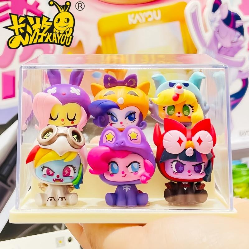 Новая серия KAYOU My Little Pony Мини-фигурки Ночной Кошмар Переодевание Ночной Сюрприз Сборка Подвеска на Карточке Аниме Периферия Подарок