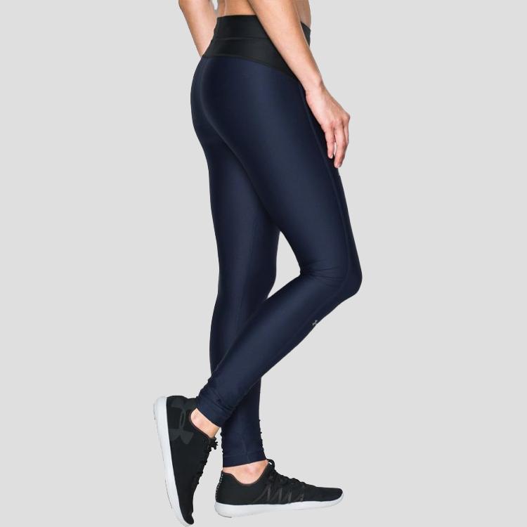 Under Armour HeatGear компрессионные тренировочные фитнес-штаны женские плавки темно-синие 1297910-410