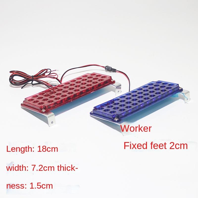 Red Ultra-thin sentry box flash light LED Car SUV Truc 12V 24V Flash alternately warning light barricade signal light Blue