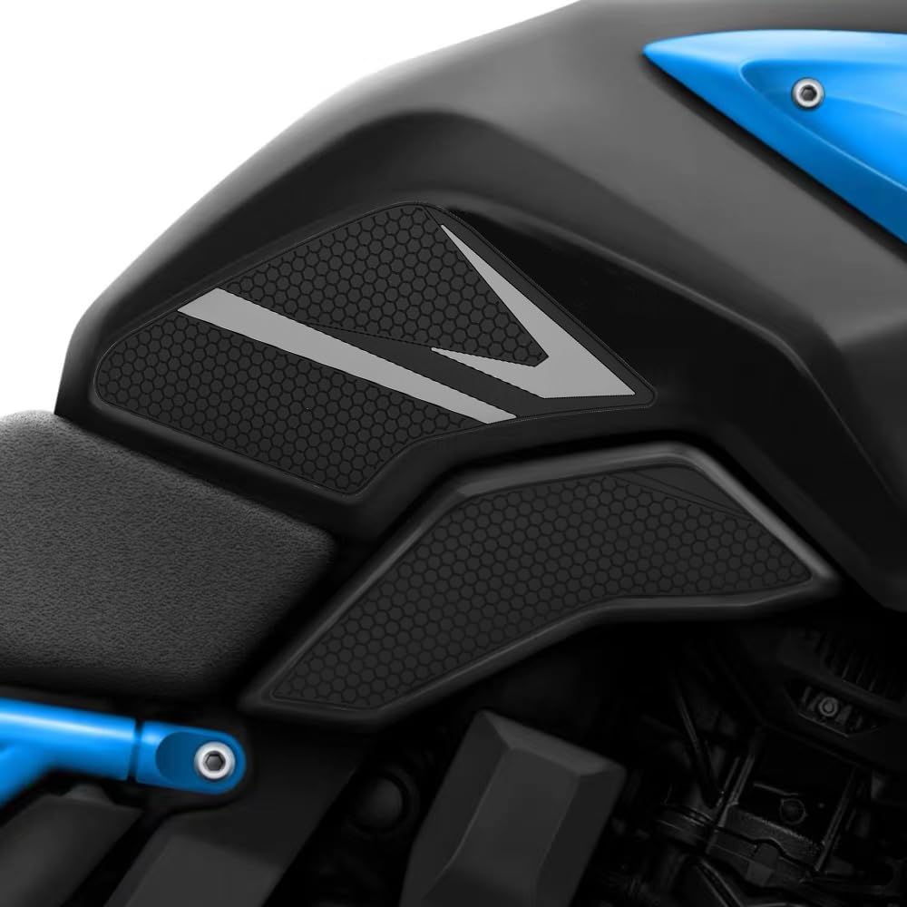 Наклейки на бак и накладки на бак для Suzuki GSX-8S (2023~) и GSX-8R (2024~) 8BL-EM1AA (Титановый, Левый, Средний, Правый, Нижний, Набор из 5 штук)
