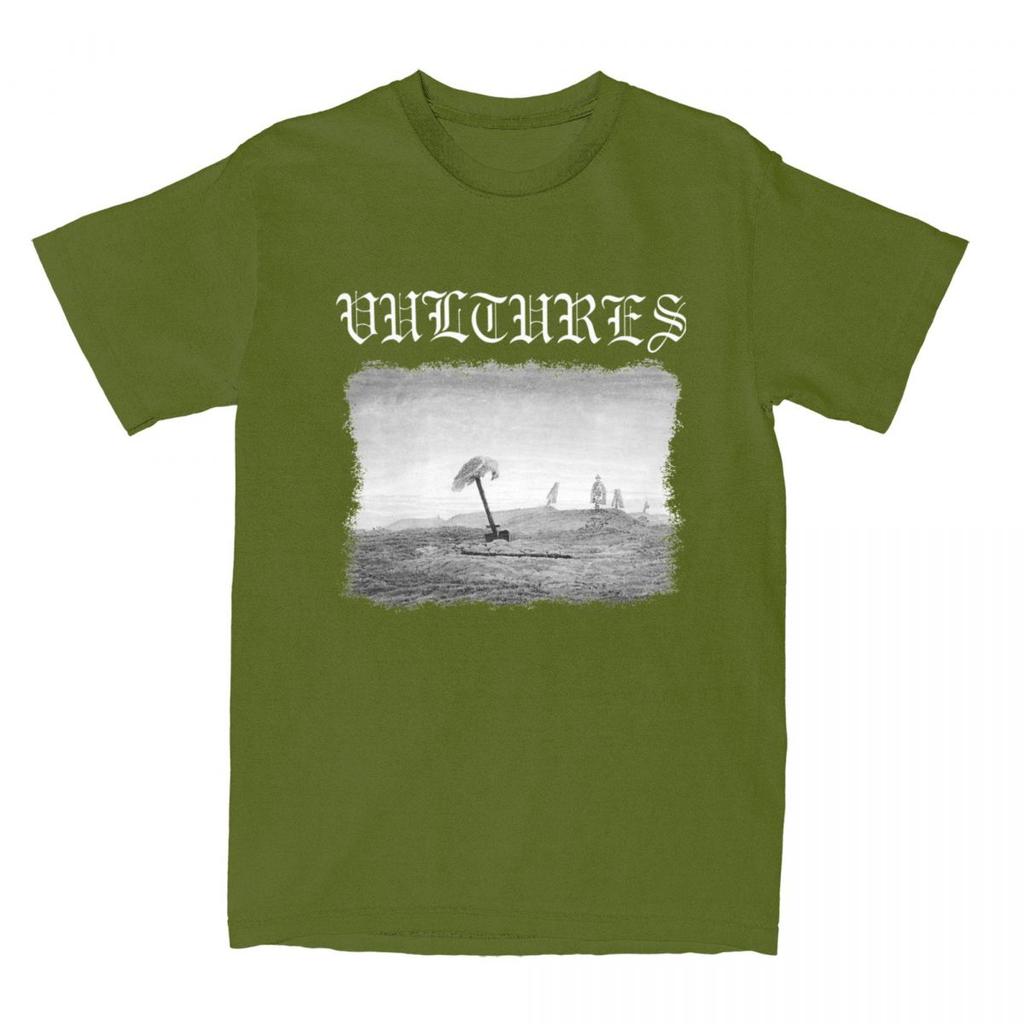 Мужская Женская Футболка с Альбомом Kanye West Vultures 1 Мерч Хип-Хоп Рэп Футболка из Чистого Хлопка Одежда Повседневные Футболки Взрослая