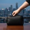 Новые кожаные косметички большой емкости с застежкой-молнией из ПУ, дорожная сумка для туалетных принадлежностей, моющаяся ручная сумка для макияжа, для ежедневного использования