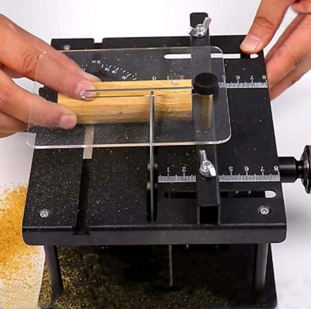 200 Вт 110 мм Прецизионная настольная пила, мини-настольная пила, набор DIY, деревообработка, хобби, модель, режущий инструмент, циркулярная пила, угловая линейка