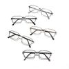 Очки прямоугольные металлические простые ретро плоские очки женские седловидные носовые упоры очки мужские