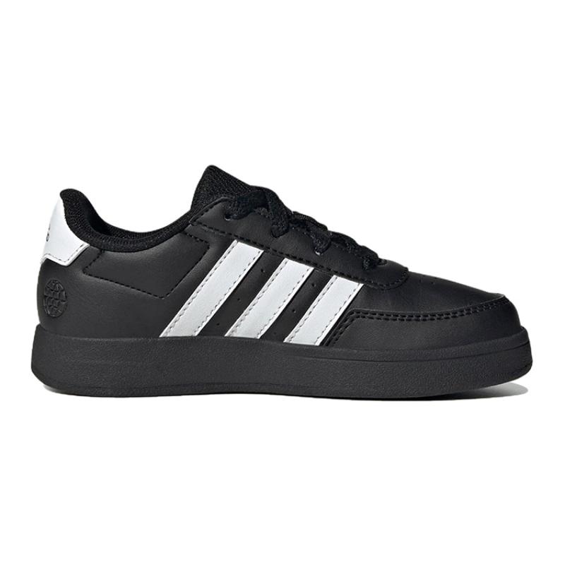Adidas Neo Breaknet Slip Resistant Abrasion Resistant Low top Skateboard Shoes Black White Kids' Sneakers HP8961
