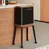 Trash Can Kitchen Large Capacity with Lid Press-type No Bend Over Movable Bathroom Living Room Trash Can