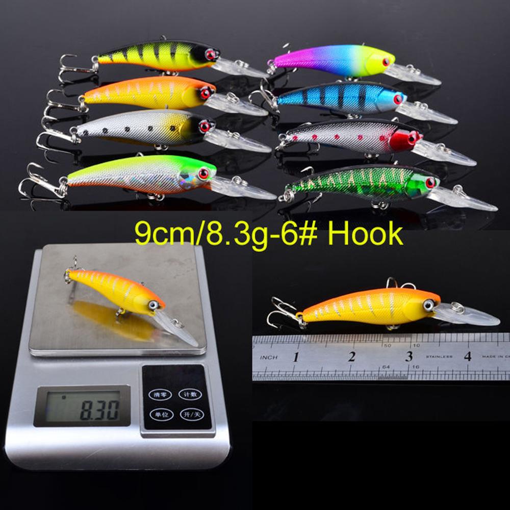 Набор из 20 рыболовных приманок, пластиковые рыболовные приманки, набор приманок с крючками для морской пресноводной рыбы