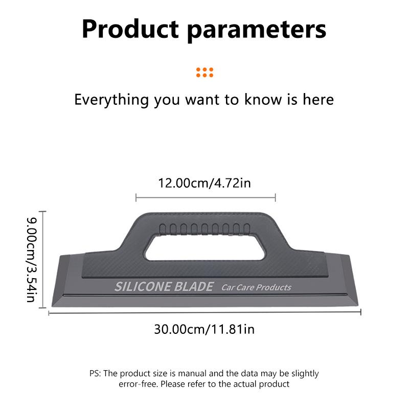 SEAMETAL Soft Silicone Car Wash Wiper Handy Squeegee Water Window Wiper Drying Scraper Blade With Handle