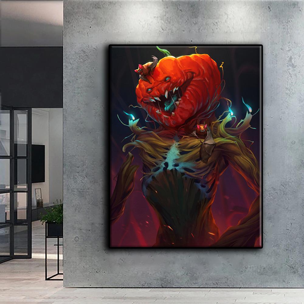 DIY 5D Алмазная картина Хэллоуин Страшная голова тыквы Человек Набор для вышивки крестом Полная дрель Вышивка Мозаика Художественная картина Стразы Подарок