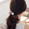 Модная тканевая роза с большой жемчужиной резинка для волос EMA
