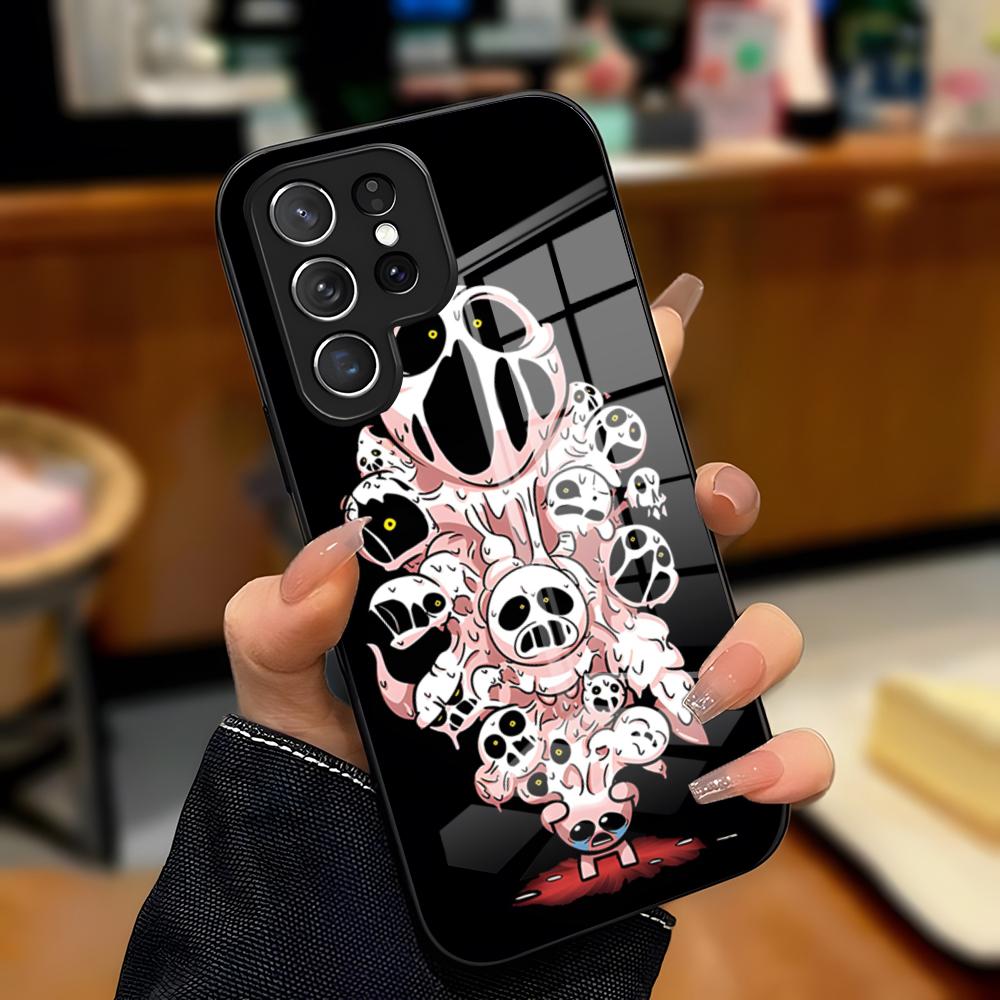 T-The Binding Of Isaac Phone Case For Samsung S26 S25 Plus S20 S20 Plus S22 Ultra S23 FE S21 Plus S21 Ultra Glass Cover