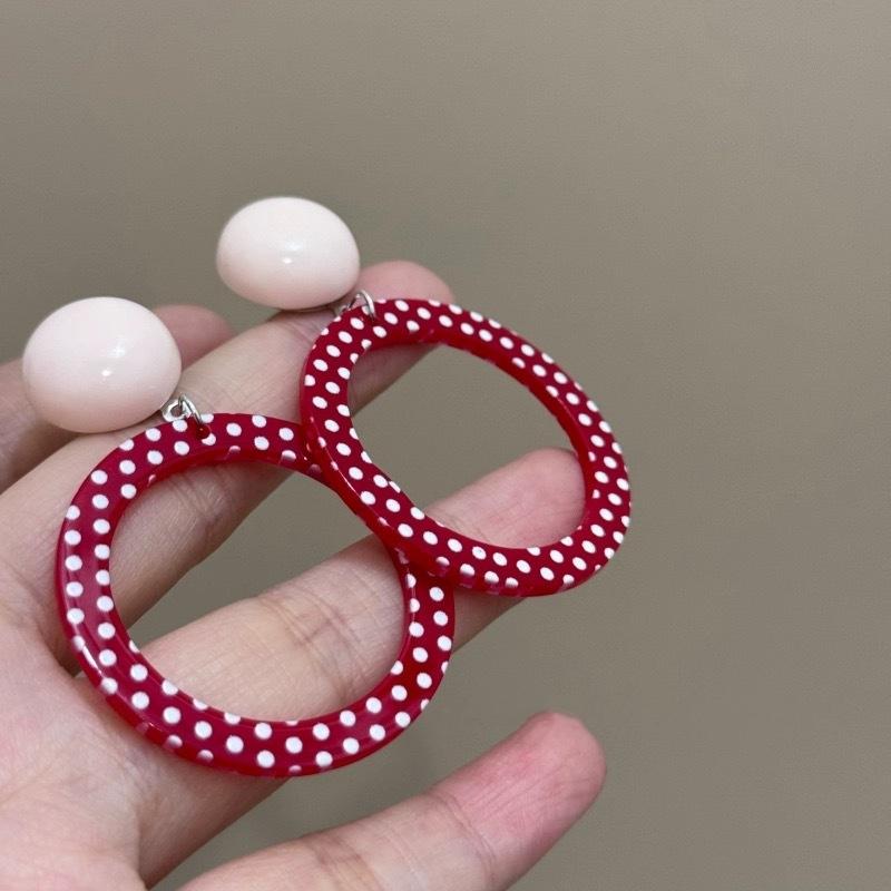 Прекрасные акриловые серьги-клипсы с цветами для женщин, богемные корейские большие геометрические круглые квадратные длинные свисающие серьги-клипсы, ювелирные изделия