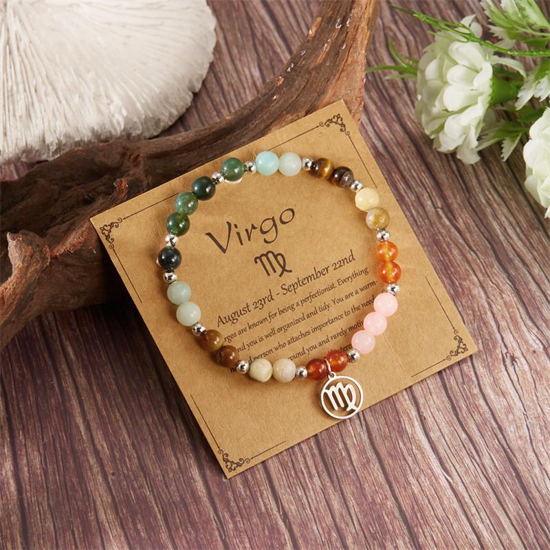 Constellation Stone Jewelry Bracelet For Women With Copper And Glass Beads For Travel