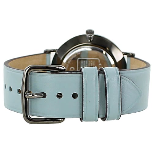 Coach Watch for Men and Women with a Unisex Blue Leather Strap (14503923)