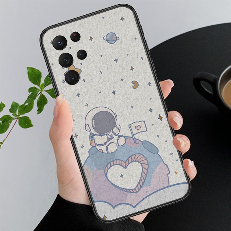 Милый чехол для телефона Astronauts для Samsung S24 S23 S22 S21 S20 Ultra S20 S22 S21 S23 S20 FE S24 Plus