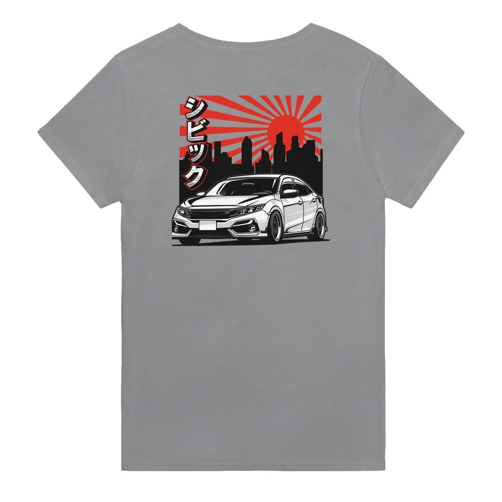 JDM Heavyweight Cotton Crewneck T-Shirt with Classic Fit for Everyday Casual Wea Unisex T-Shirt