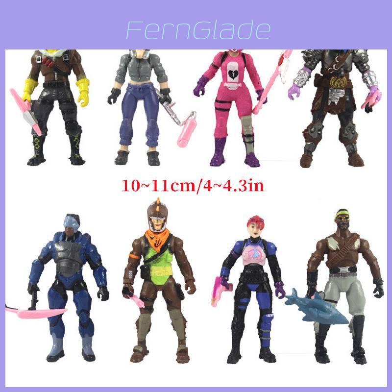 Fortnite 8 шт. Фигурка Кукла Вооруженные Детский Подарок Украшения для Торта на День Рождения Рождество