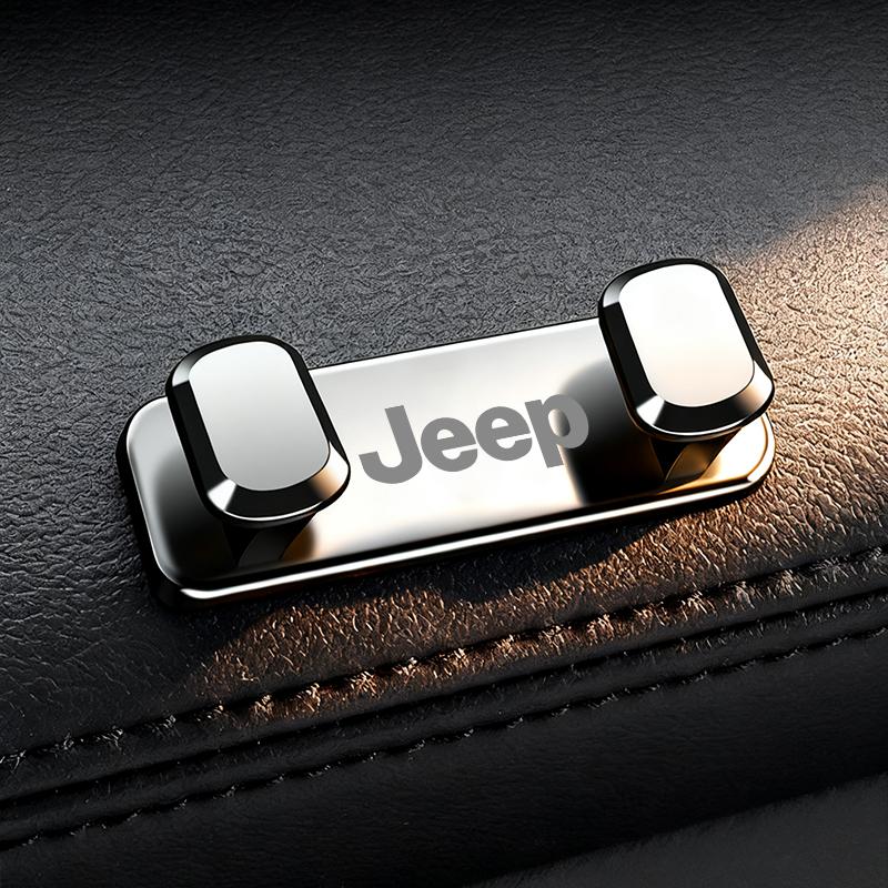 Adjustable Car Rear Headrest Hook Holder Auto Accessory For Jeep Grand Cherokee Wrangler JK Gladiator Compass Renegade Wagoneer