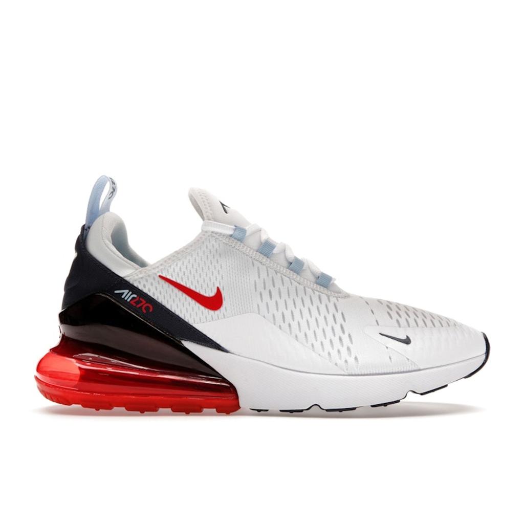 Nike Air Max 270 USA Men Sneakers White Midnight-Navy Psychic-Blue DJ5172-100