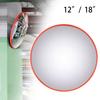 1 Pcs Convex Mirror 12 5/8\" X 3 1/8\" 17 11/16\" X 3 1/8\" Parking Safety