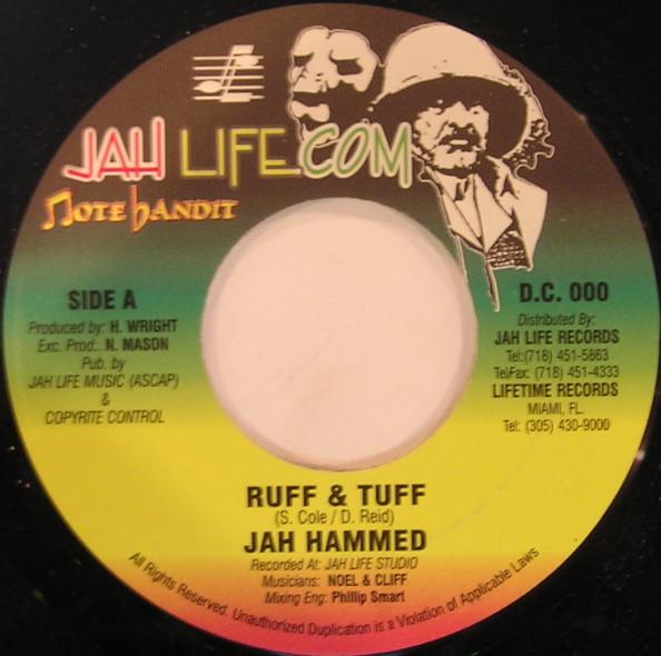 7-дюймовая пластинка JAH HAMMED / RUSTY MAC AKA WD 40 - Ruff And Tuff / Ivan DC000 Jah Life 1990 US Регги, Ска и Даб Б/У