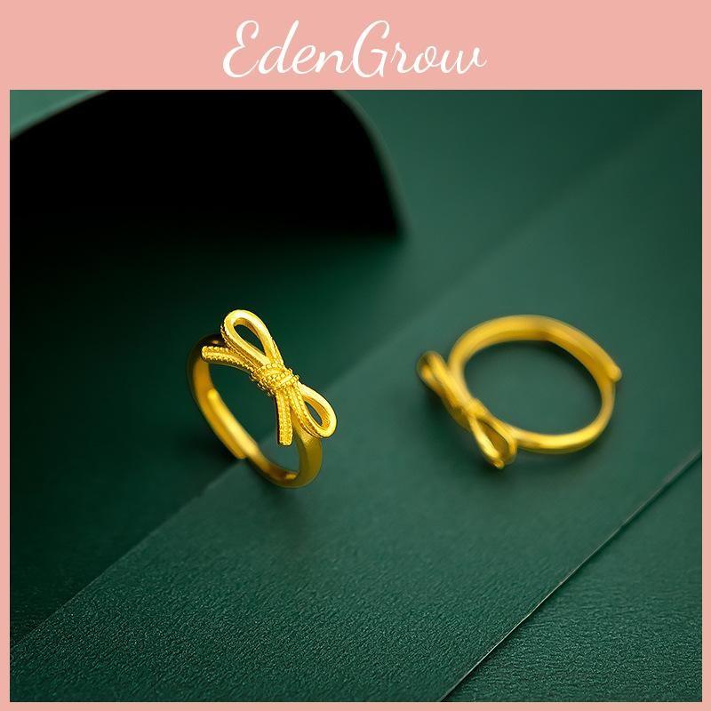 Bow Brass Charming Tie Ring For Women Delicate Fashion Jewelry Idea Gift