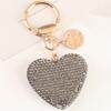 Блестящие сверкающие многофункциональные многоразовые подарочные аксессуары со стразами, металлический брелок для автомобиля в форме сердца, сумка, подвеска, брелок для ключей, кошелек