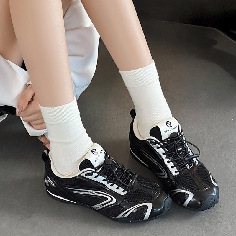 Мода 2025 Лето Новые Ретро Креативный Дизайн Повседневные Женские Кроссовки Дышащая Сетка Универсальная Спортивная Обувь Удобные Кроссовки