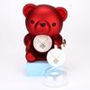 Rotating Teddy Bear Rose Jewelry Box with Preserved Flower - Charming Gift Idea for Rings and Necklaces