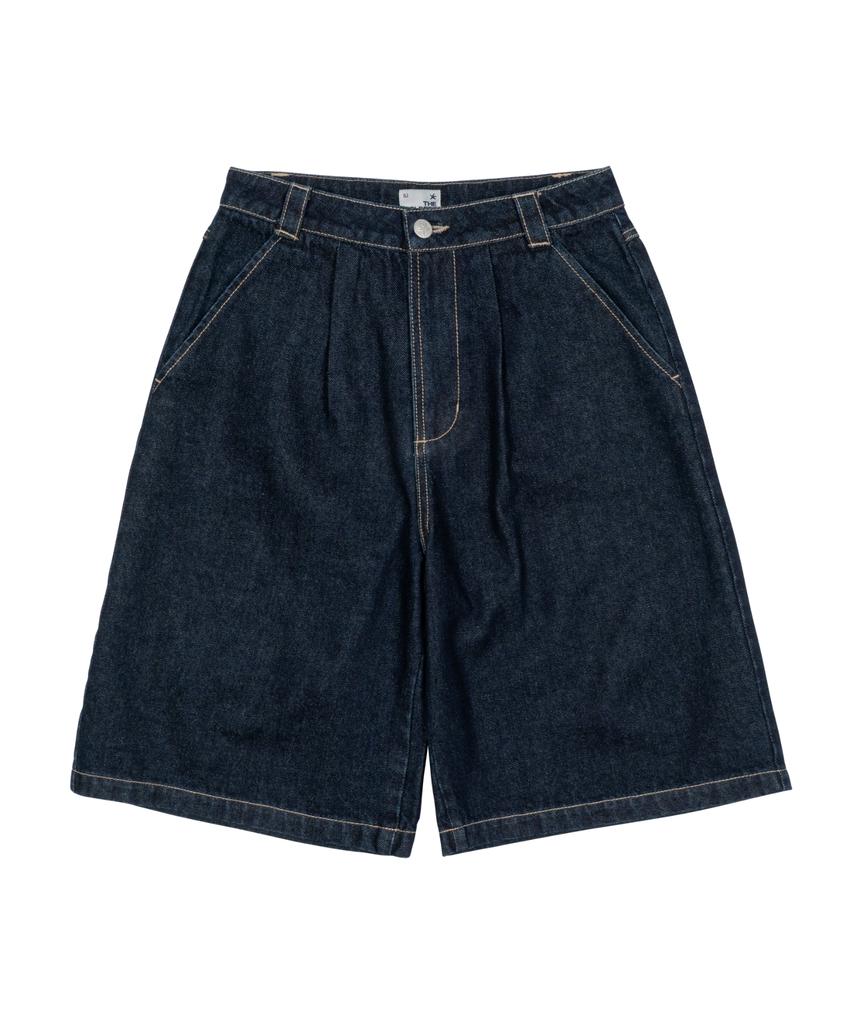 THE COLDEST MOMENT Tcm Starfish Denim Half Pants (Blue)