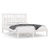 VidaXL Bed Frames White Solid Pine Wood 140x190 Cm 3103914