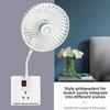 3-Prong Plug Design Energy Efficient Fan Cooling Quiet Operation Fan New Socket Fan  Bedroom
