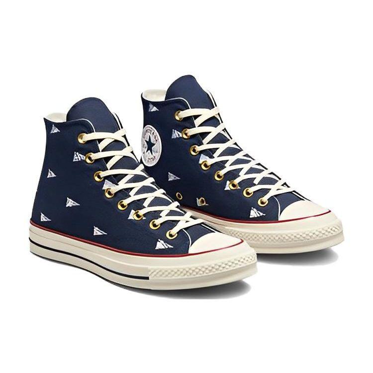 Converse Кроссовки Chuck 70 High Nautical Flag Unisex, синие, темно-синие, ультрафиолетовые A04965C