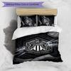 Newcastle United Football Printed 3 Pieces Bedding Set, Comfortable Skin Friendly Bedroom Duvet Cover Set