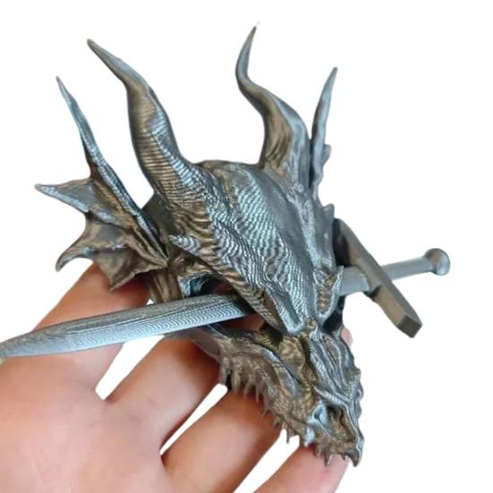 Women Hair Clip Handcrafted Dragon Fantasy Style Hair Clamp Back Head
