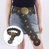 Exaggerated Cowboy Hollow Belt Western Style Wide Disc Belt Disc Belt  for Women