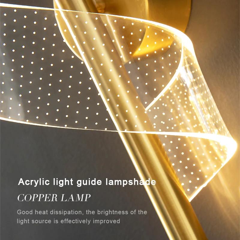 Luxurious Nordic LED Wall Sconce Lamp Indoor Lighting For Home Bedside Living Room Corridor Stairs Decoration Modern Wall Lamp