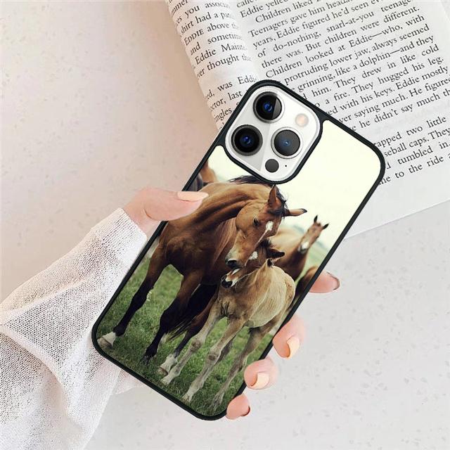 Лошадь Животное Бег крутой Чехол для телефона Cover Для iPhone 17 Air 16 15 14 Plus apple 16 11 12 13 Pro Max coque
