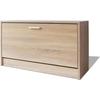 VidaXL Shoe Bench 80 X 24 X 45 Cm Oak