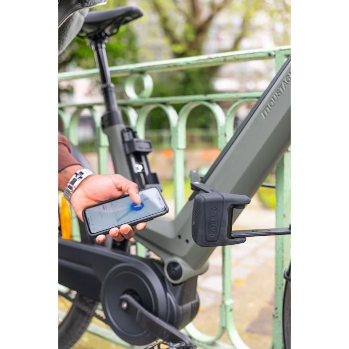 Antivol pliable - ABUS - BORDO ONE 6000A/120 - Support SH + RC - Noir
