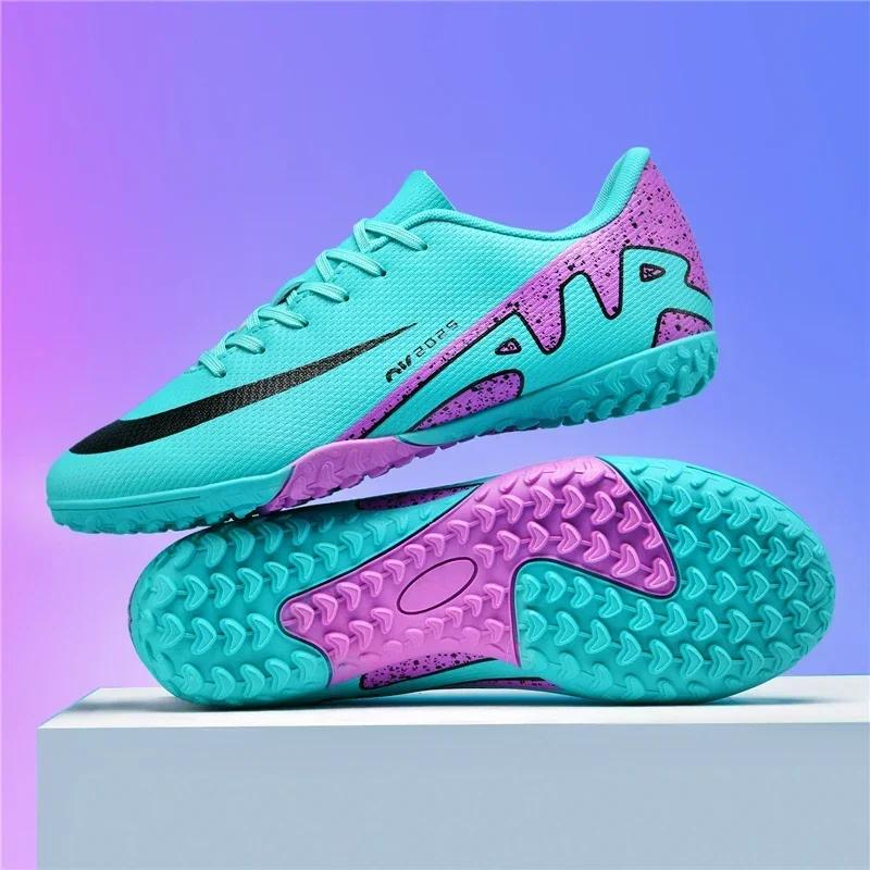 New Men Soccer Shoes Breathable Sneakers Indoor Training Cleats Long Spikes Football Boots Drop Shipping Ultralight
