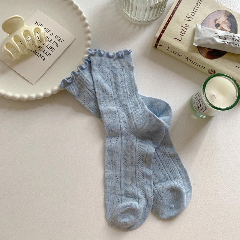 Сексуальные кружевные летние сетчатые носки для девушек, милые носки-гольфы в школьном стиле, носки до икры