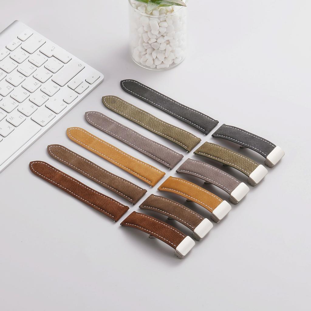 22-мм Магнитный Застежка Ремешок для Часов Huawei Watch GT 6/5/5 Pro/4 46мм Масляная Вощеная Текстура Личи Натуральная Кожаный Ремешок