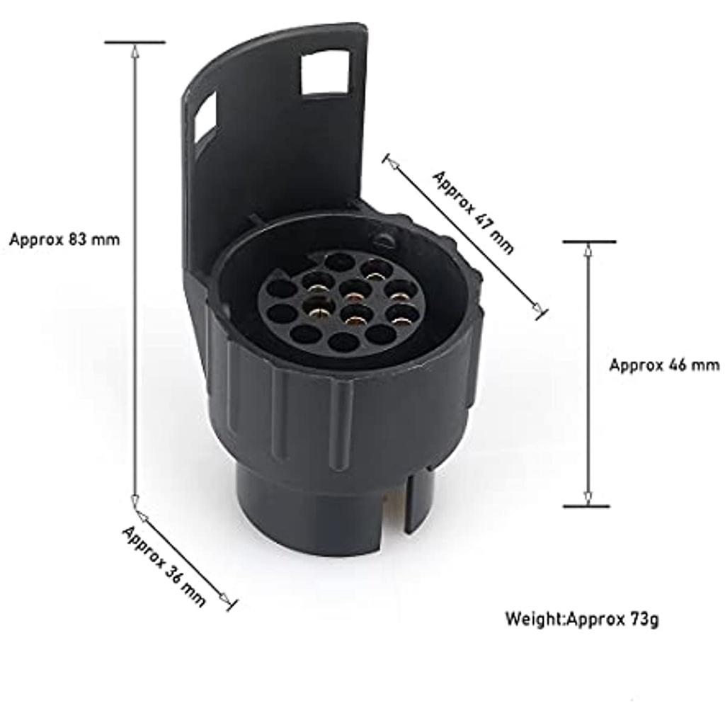 Слот адаптера 7/13 для прицепа, 7-13-контактный разъем 7, 13-контактный разъем для прицепа, автомобиля, трактора, каравана, велосипедной стойки