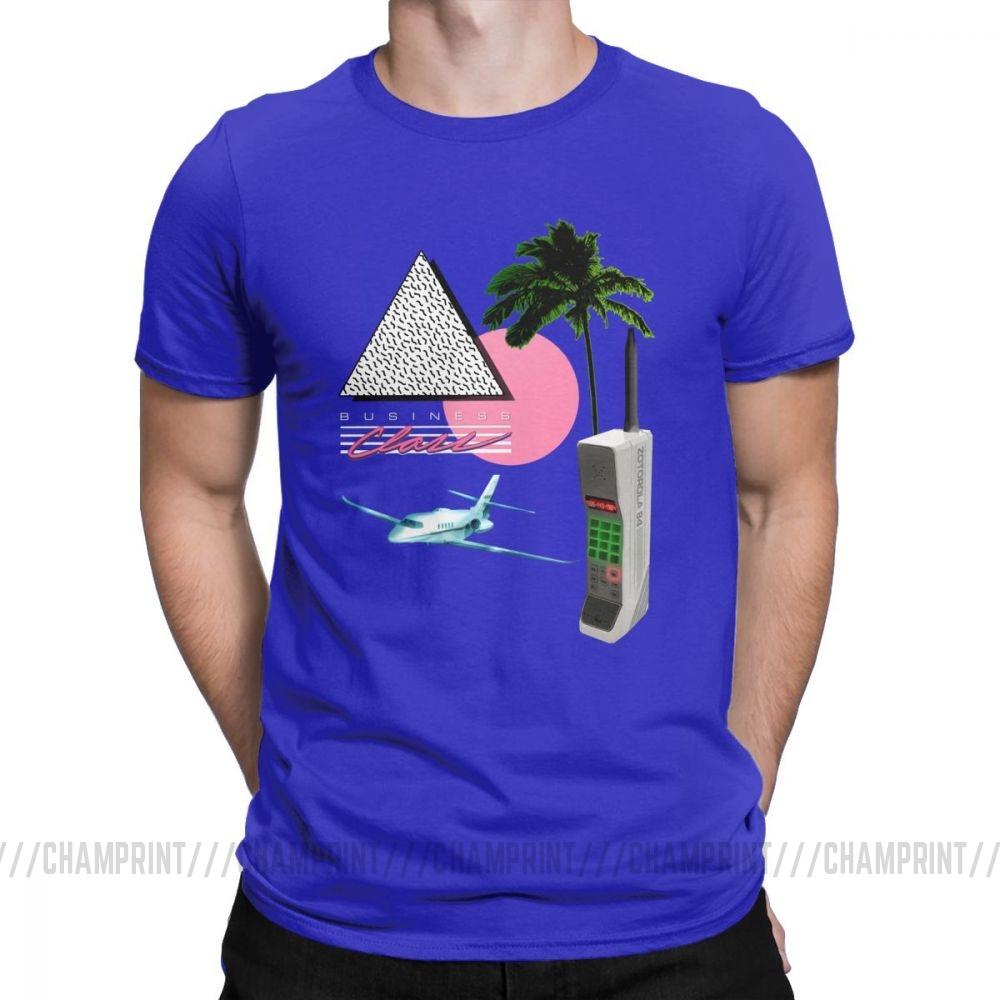 Business Class 84 Collection T Shirts Men Vhs Vaporwave Short Sleeve Funny Tee Shirt Crewneck Cotton